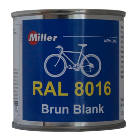 Miller emalje ral 8016, brun blank