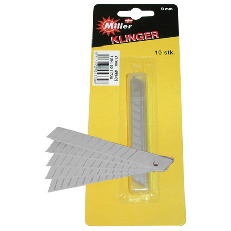 Miller klinge 9mm (10stk)