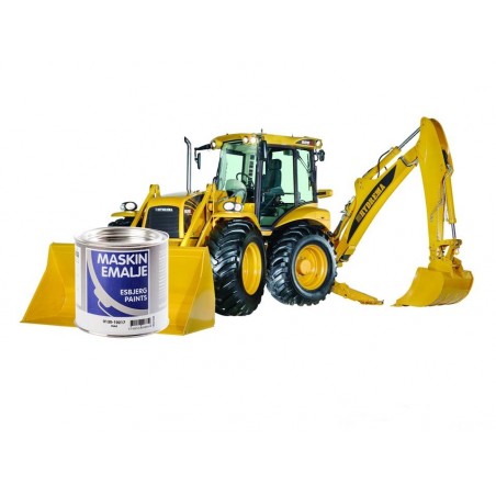 Hydrema gul maskinemalje - 0,75 liter