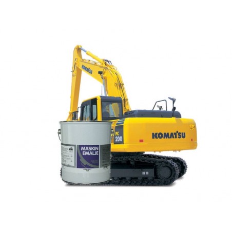 Komatsu gul maskinemalje 5 liter