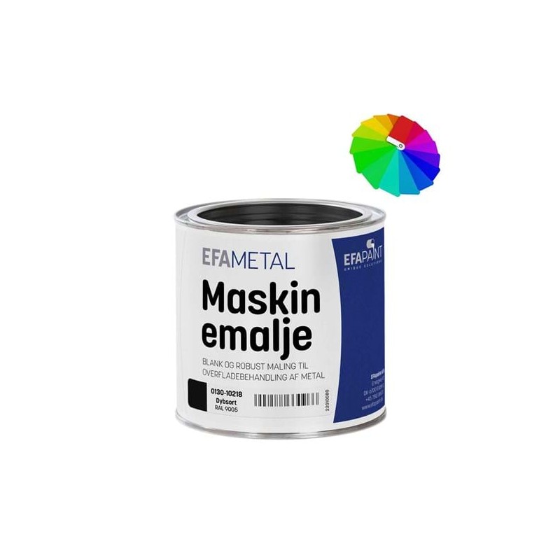 orange maskinemalje