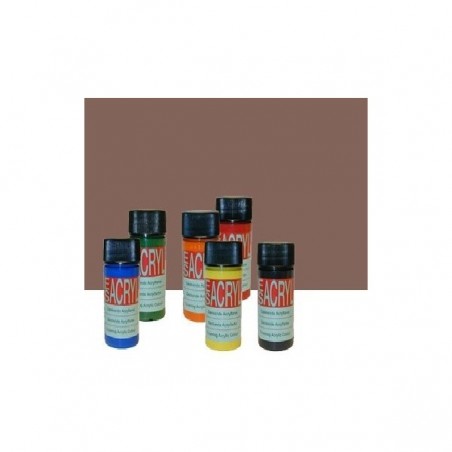 Acryl hobbyfarve satin rødbrun 2156