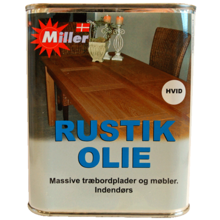 Miller rustikolie hvidtonet 0,75 liter